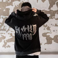 Buzo Hand1990 Canguro - Frisa Desgastada Lettering