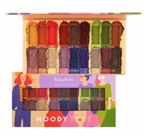 Paleta de Sombras Moody Type Ruby Rose