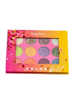 Ruby Rose - Paleta de Sombras Color Fest Ruby Rose Multicores