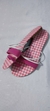 Rasteirinha xadrez rosa com dedão - comprar online