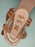 Rasteirinhas slide tiras rose - comprar online