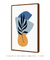 Quadro Decorativo Abstrato Azul Formas Orgânicas 2