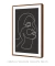 Quadro Decorativo Abstrato Rosco Linhas Contínuas na internet
