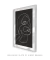 Quadro Decorativo Abstrato Rosco Linhas Contínuas