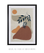 Quadro Decorativo Abstrato Terracota Formas Orgânicas - Quadros Incríveis