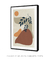 Quadro Decorativo Abstrato Terracota Formas Orgânicas - comprar online