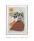 Quadro Decorativo Abstrato Terracota Formas Orgânicas - comprar online
