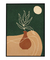 Quadro Decorativo Abstrato Verde Vasos e Plantas