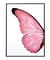 Quadro Decorativo Asa de Borboleta Rosa Direita