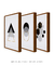Quadro Decorativo Escandinavos Dourados - Composição com 3 Quadros na internet