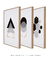 Quadro Decorativo Escandinavos Dourados - Composição com 3 Quadros na internet