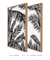 Quadro Decorativo Folhagens Pretas - Composição com 2 Quadros - comprar online