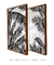 Quadro Decorativo Folhagens Pretas - Composição com 2 Quadros - loja online