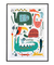 Quadro Decorativo Infantil Animais Coloridos 2