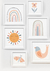 Quadro Decorativo Infantil Arco-Íris 2 Série Nude na internet