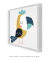 Quadro Decorativo Infantil Ave Papagaio Amarelo - loja online