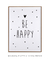 Quadro Decorativo Infantil Be Happy - Quadros Incríveis
