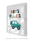 Quadro Decorativo Infantil Carrinho Boys Rules - loja online
