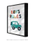 Imagem do Quadro Decorativo Infantil Carrinho Boys Rules