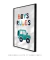 Quadro Decorativo Infantil Carrinho Boys Rules - comprar online