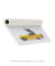 Quadro Decorativo infantil Elefante de Carro Amarelo