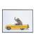 Quadro Decorativo infantil Elefante de Carro Amarelo
