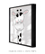 Quadro Decorativo Infantil Girafa Preto e Rosa - loja online