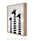 Quadro Decorativo Infantil Girafas Preto e Branco