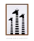Quadro Decorativo Infantil Girafas Preto e Branco - comprar online