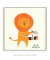 Quadro Decorativo Infantil Leão Musical Tambor - comprar online