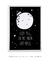 Quadro Decorativo infantil Love you to the Moon and Back Fundo Preto - Quadros Incríveis