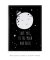 Quadro Decorativo infantil Love you to the Moon and Back Fundo Preto - Quadros Incríveis