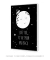 Quadro Decorativo infantil Love you to the Moon and Back Fundo Preto - loja online