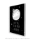 Quadro Decorativo infantil Love you to the Moon and Back Fundo Preto