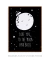 Quadro Decorativo infantil Love you to the Moon and Back Fundo Preto - Quadros Incríveis