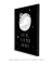 Quadro Decorativo infantil Love you to the Moon and Back Fundo Preto