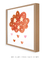 Quadro Decorativo Infantil Nuvem Laranja Aquarela