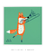 Quadro Decorativo Infantil Raposa Musical Trompete - comprar online