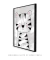 Quadro Decorativo Infantil Tigre Preto e Rosa