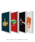 Quadro Decorativo Infantis Rock - Composição com 4 Quadros - loja online