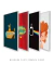 Quadro Decorativo Infantis Rock - Composição com 4 Quadros