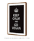 Quadro Decorativo Keep Calm Vegan Cozinha Fundo Preto - loja online