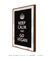 Quadro Decorativo Keep Calm Vegan Cozinha Fundo Preto - loja online