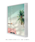Quadro Decorativo Kombi Rosa Paisagem Praia - loja online