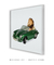 Quadro Decorativo Leão de Carro Verde