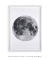 Quadro Decorativo Lua Fundo Branco - Quadros Incríveis