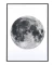 Quadro Decorativo Lua Fundo Branco