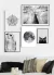 Quadro Decorativo Lua Fundo Branco - Quadros Incríveis