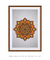 Quadro Decorativo Mandala Laranja - comprar online