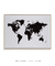 Quadro Decorativo Mapa Mundi Preto - Quadros Incríveis